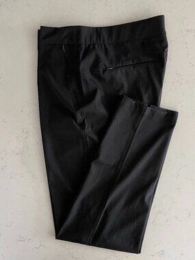 Lole Activewear Recycled Poly Miles Travel Pants with Zip Pockets Black Sz 14